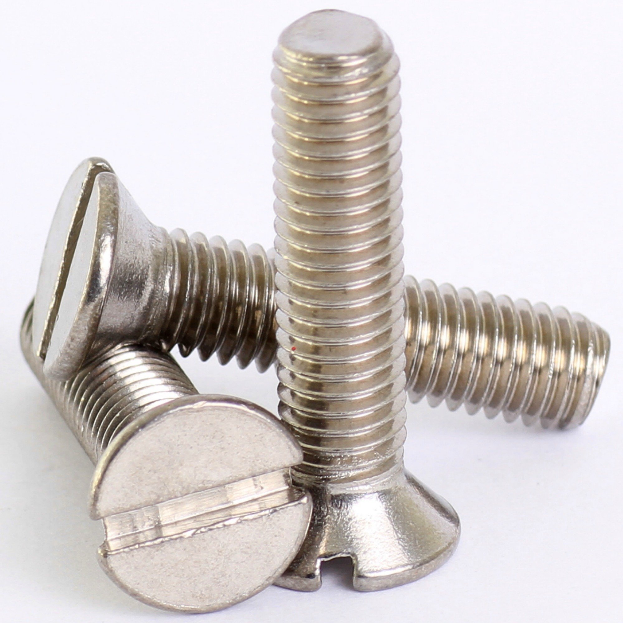 Bolt Base 4Mm A2 Stainless Steel Slotted Countersunk Machine Screws Bolts M4 X 12-100