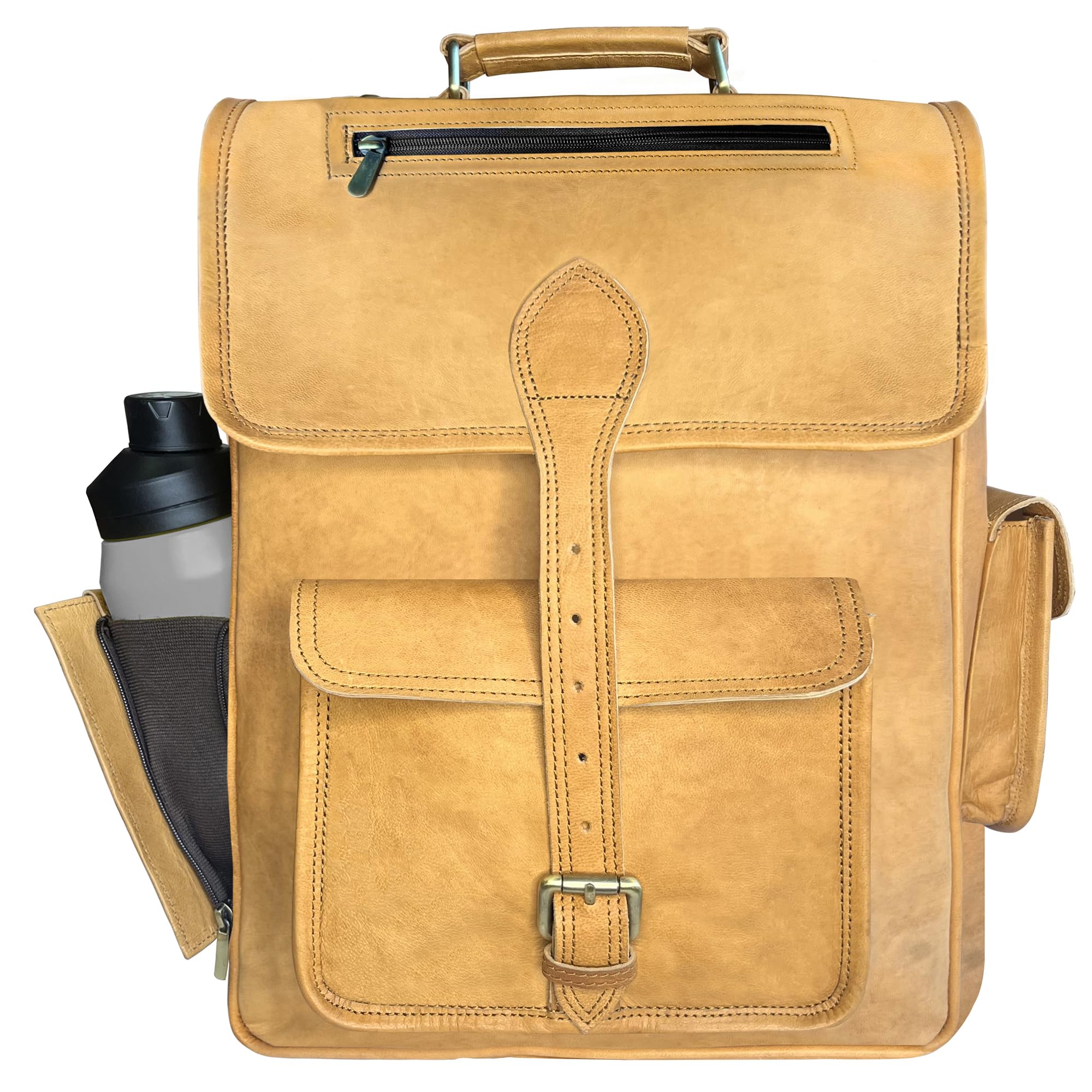 バッグ Leather backpack Amazon.com: Leather Backpack for Men and Women - Vintage 16