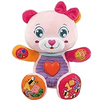 Clementoni Baby Betta Dolce Orsetta, Peluche Interattivo Parlante per Bambini di 6+ Mesi, Centro attività Che Stimola Lo Sviluppo Sensoriale e Cognitivo, Lingua Italiana, 17964