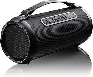 Tyler Wireless Bluetooth Speaker Water Resistant Long Range 300 watt Rechargeable Boombox USB MP3 Micro SD AUX Inputs Fm Radio Sound & Bass Carry Strap Lightweight for Home Outdoor Stereo