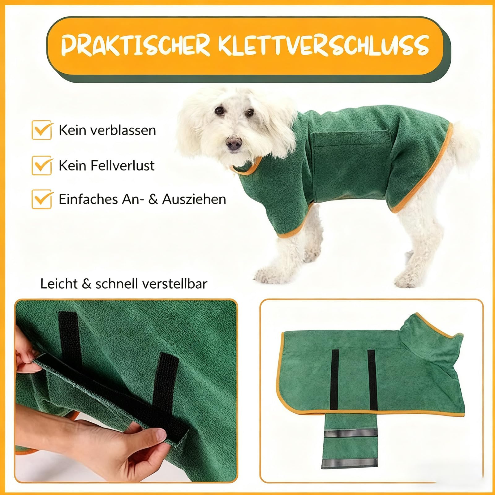Hunde Bademantel Grosse Hunde, Hundebademantel, Super Saugfähige, Bademantel Hund Aus Mikrofaser, Schnell Trocknendes, Schützt Vor Kälte, Komfortabel Und Langlebig (Blue,XL(65-80))