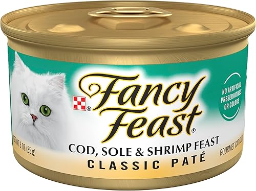 Purina Fancy Feast Paté - Comida húmeda enlatada para gatos adultos, Paté clásico