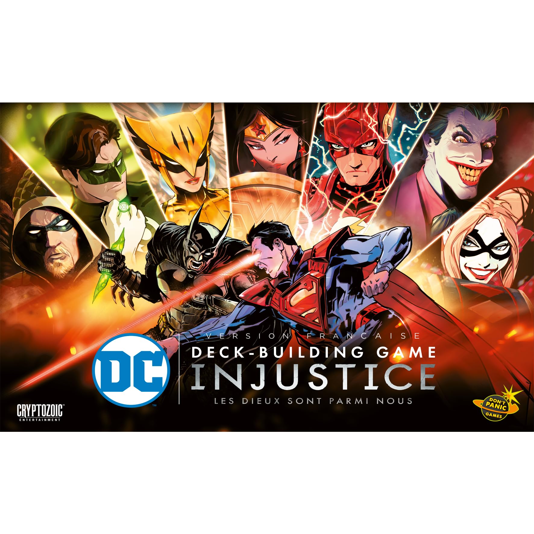 Don't Panic Games | DC Comics Deck-Building : Injustice | Jeu de société | À partir de 14 Ans | 2-4 Joueurs | 60-90 Minutes (Version Française)
