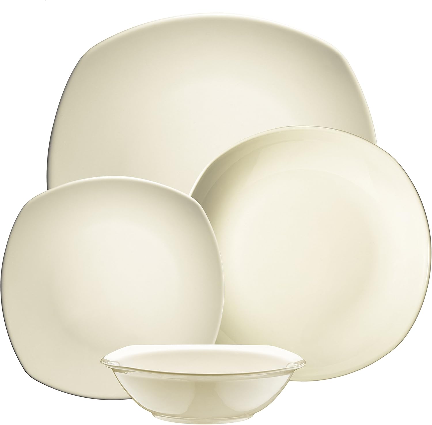 Kutahya Porselen 16 Piece Dinner Set For 4, Offwhite