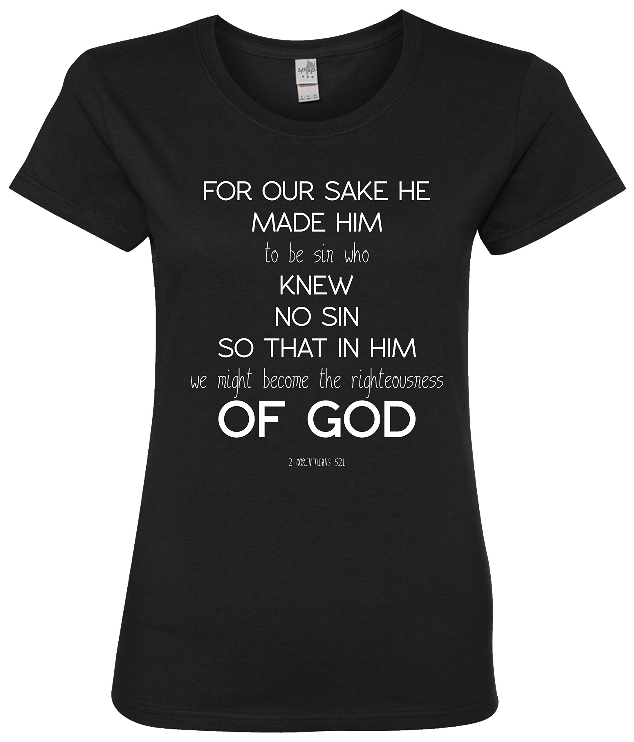 SUPERPRAISE Womens Righteousness of God Christian T Shirt
