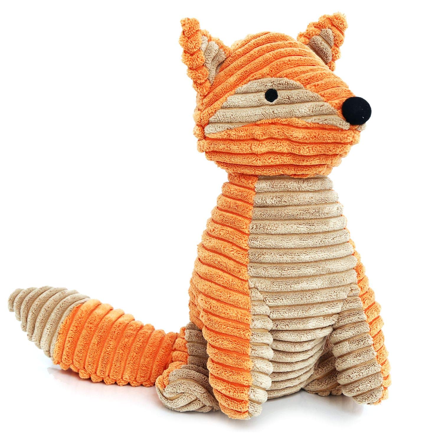 Carousel Home And Gifts Brown,Orange Chunky Ribbed Orange Brown Decorative Fox Animal Novelty Doorstop