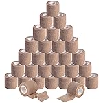 KISEER 30 Pack 2 Inch x 5 Yards Skin Self Adhesive Bandage Breathable Cohesive Bandage Wrap Rolls Elastic Self-Adherent Tape for Stretch Athletic, Sports, Wrist, Ankle
