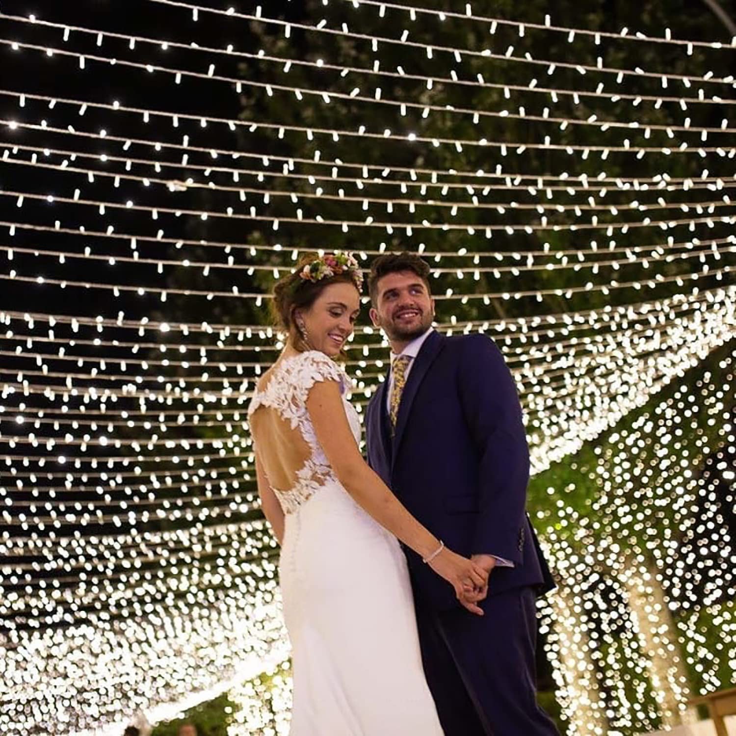 Zorela 600 LED 6Mx3M Tenda Luminosa Natale Esterno Interno Prolungabile Luci di Natale IP44 Impermeabile con 8 Modalità Tenda Luci Esterno per Natale, Giardino e Matrimonio