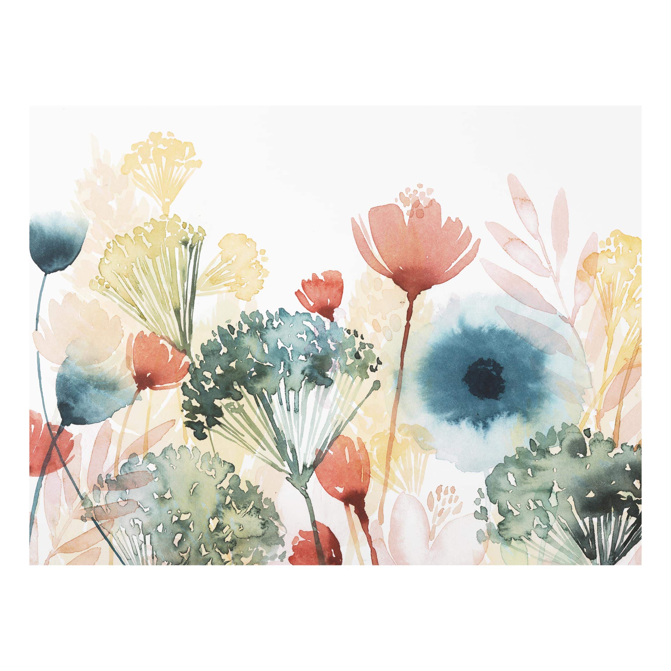 Fond de hotte avec support épaisseur 4mm fleurs crédence cuisine avec motif verre trempé panneau mural blanc crédence en verre aquarelle style maison de campagne cuisine 3307 (80x59cm)