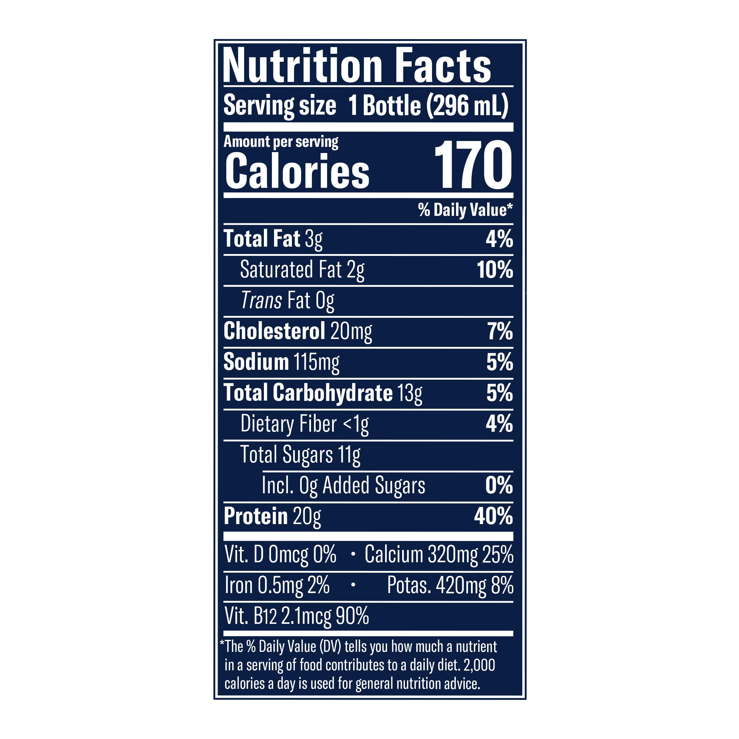 Chobani® 20g Low-Fat Greek Yogurt Drink Cookies & Cream 10 fl oz