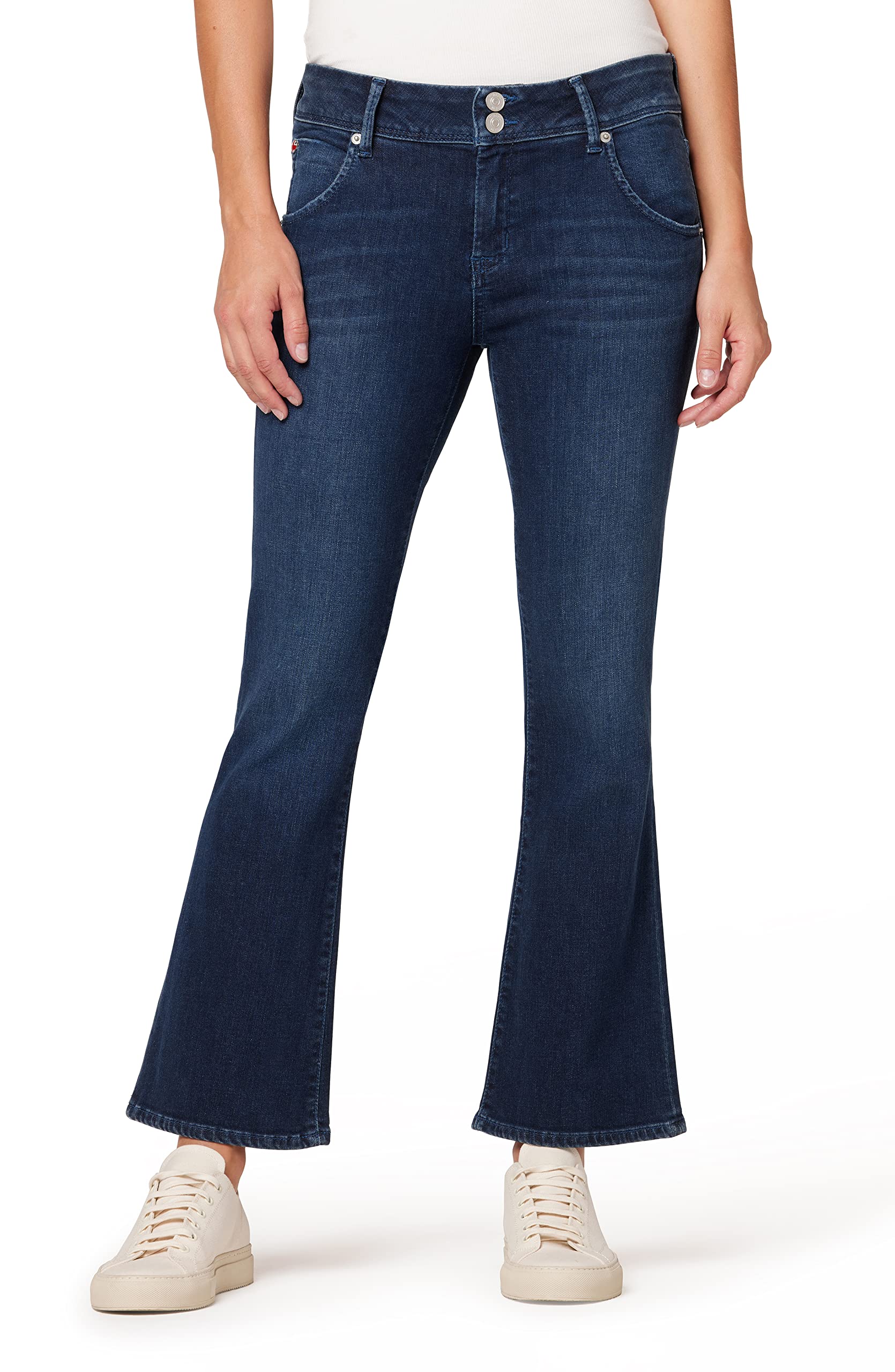 HUDSON Women's Collin Mid Rise Bootcut Jean, with Back Flap Pockets