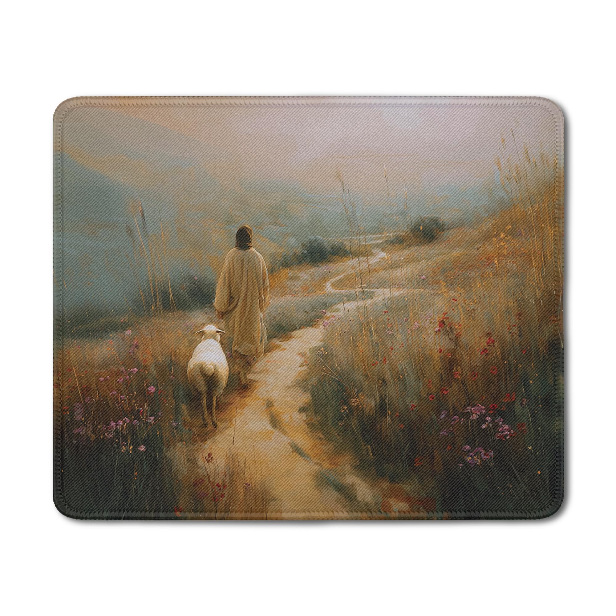 Inspirational Christian Mouse Pad - Floral Bible Verse -19