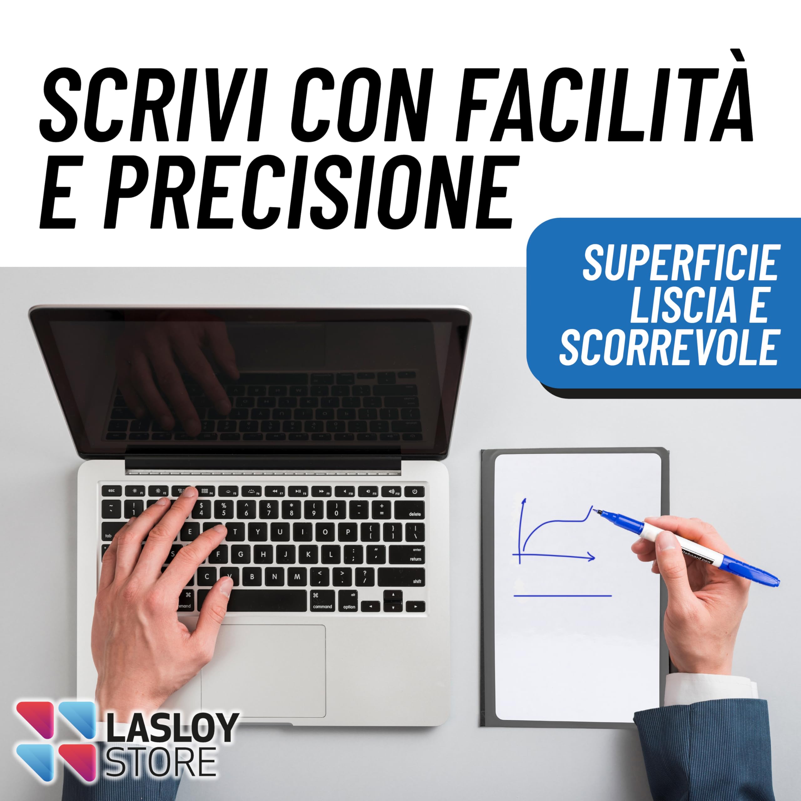 Lavagna Bianca, Piccola Cancellabile Portatile da Scrivania A5, Lavagnetta Quaderno, Accessori Ufficio e Università