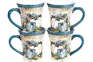 Certified International Harvest Gatherings 14 oz. Mugs Set of 4