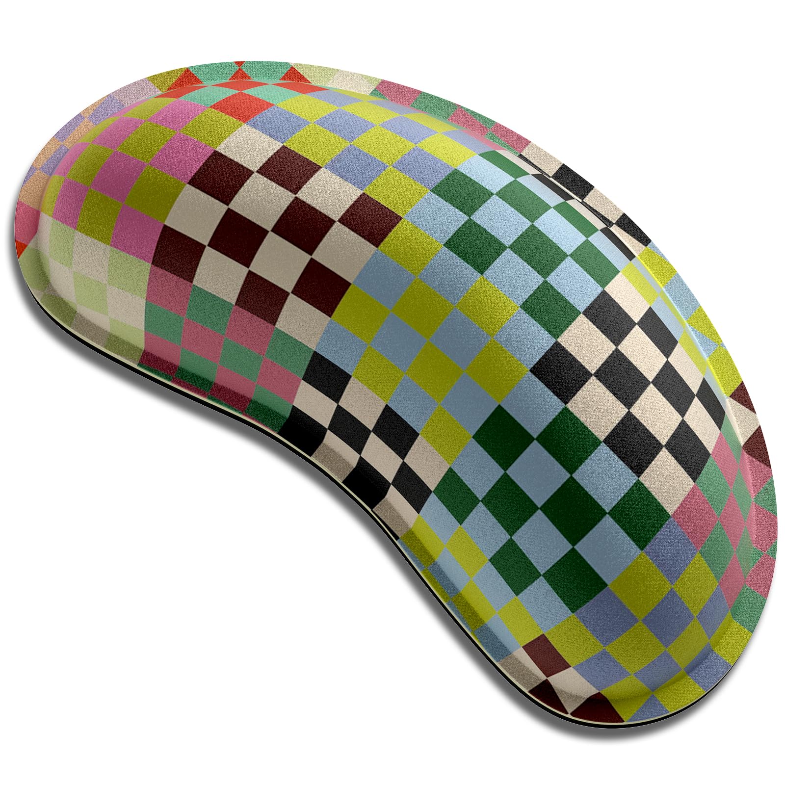 Dapesuom Mouse Wrist Rest, Memory Foam, Ergonomic, Gaming, Vintage Multi — image 1