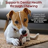 Vista 5 de Riley's Palitos de Colágeno de Res de 12 Pulgadas para Perros, Masticables de Colágeno para Perros, Bully Stick y Alternativa de Cuero Crudo
