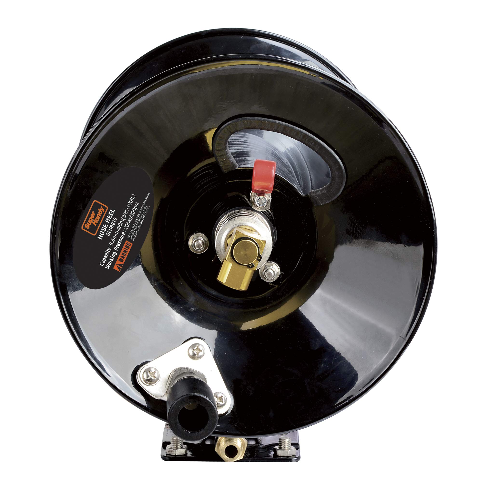 SuperHandy Carrete de Manguera de Manivela para 9.5mmx30M Sin Manguera