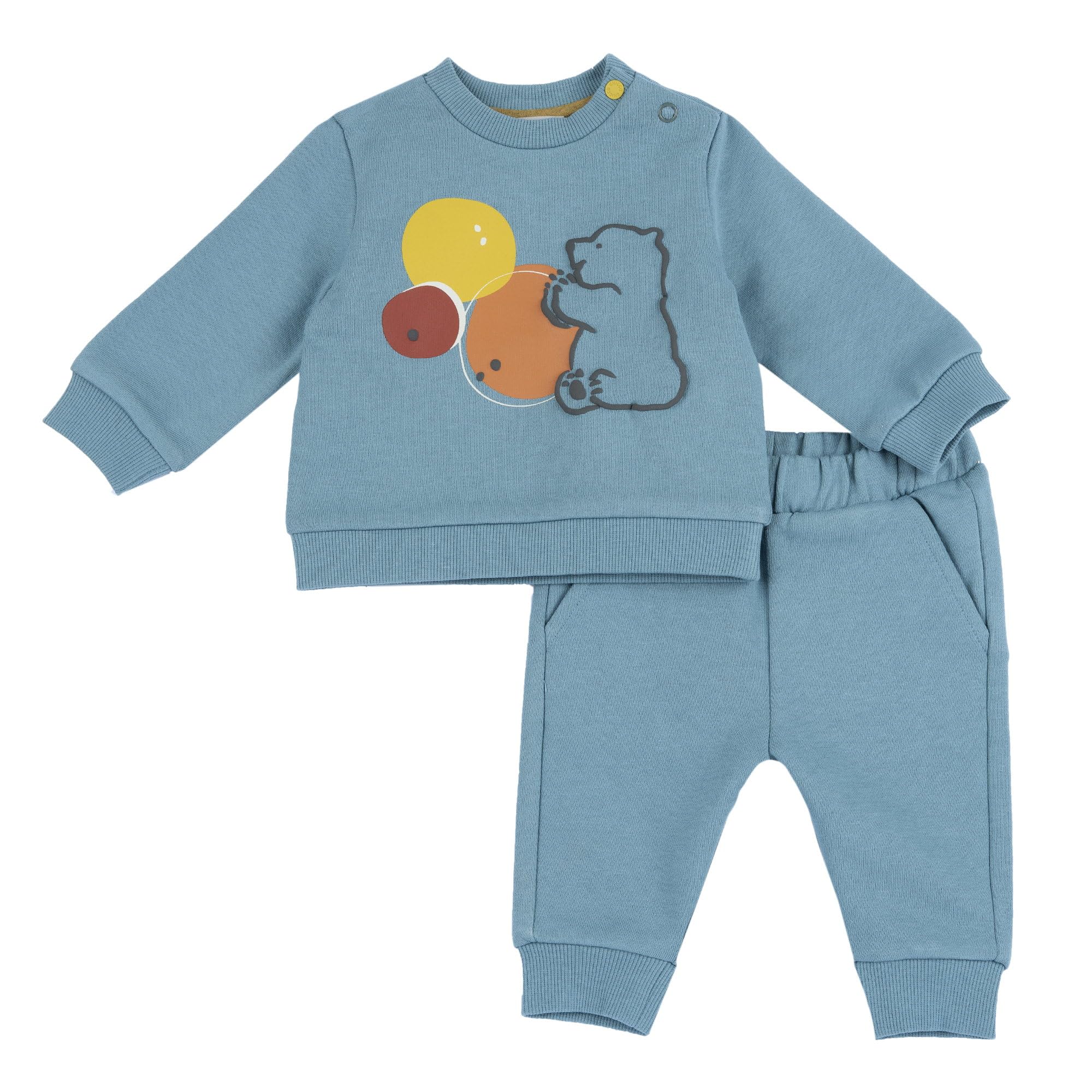 Chicco, Completino Neonato con Felpa e Pantaloni, in Caldo e Morbido Tessuto, Comodo e Pratico, Abbigliamento Neonato 0-24 Mesi, Idea Regalo Neonato, Designed in Italy