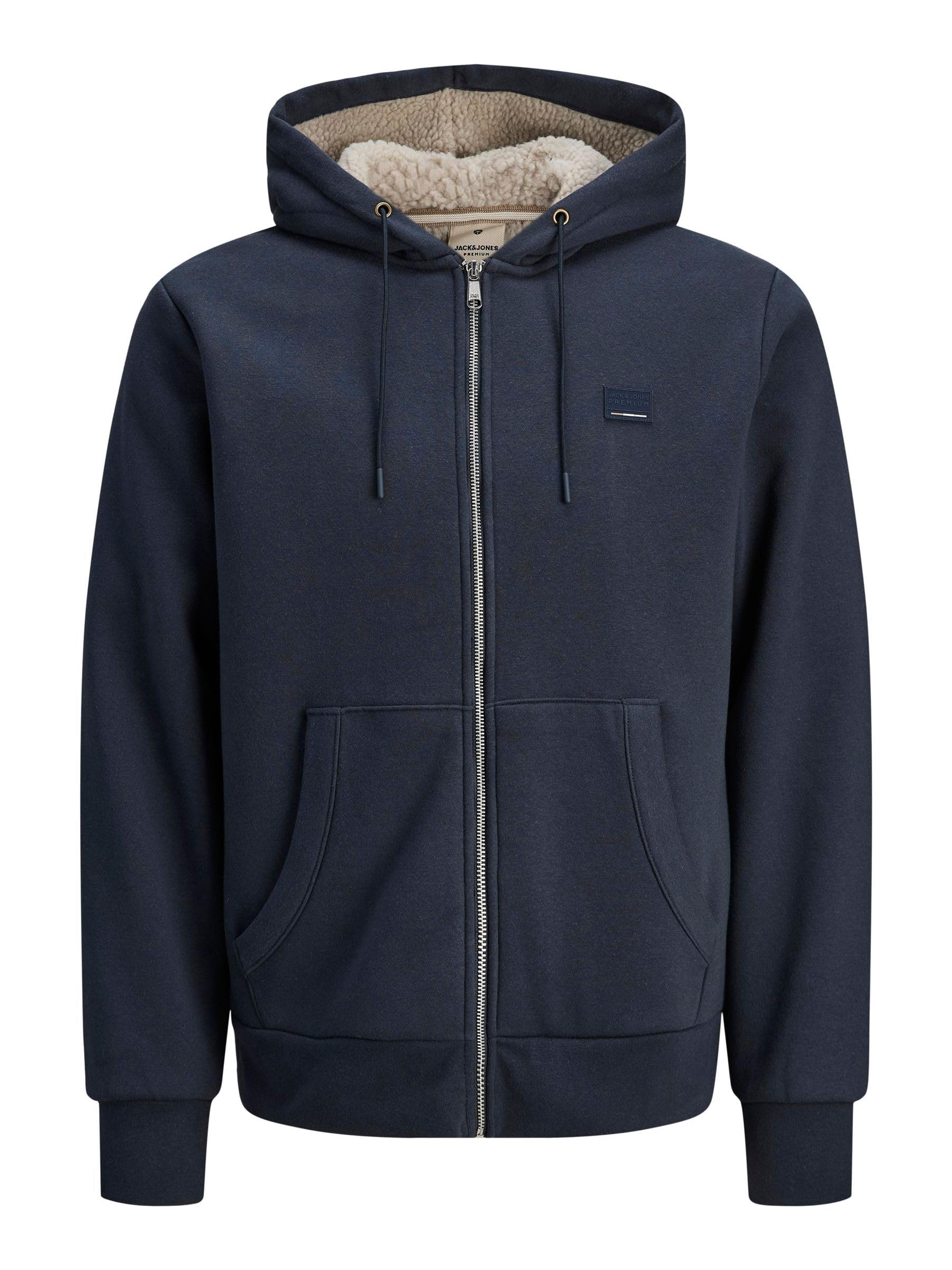 JACK & JONES Jprblumason Teddy Sweat Zip Ln