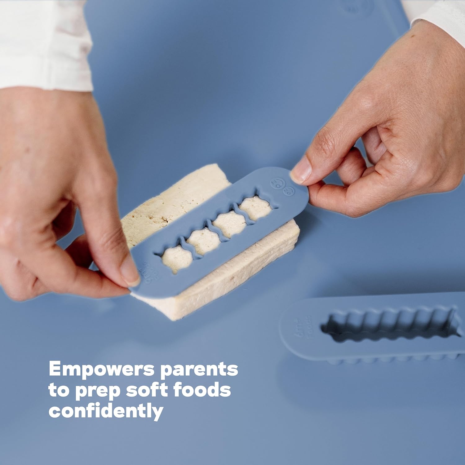 ezpz Kit 2: Learn to Eat and Drink (Pewter) - Tools to Help Your Baby Practice Chewing, Sipping, and Self-Feeding - Start Solids + Baby-Led Weaning Safely - Shower Essentials & Gifts