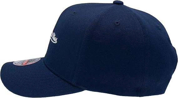 Mitchell & Ness Script Logo Classic Red Snapback Baseball Cap (Adjustable)