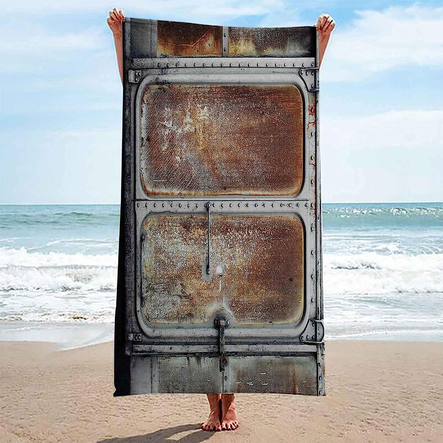 Telo Mare Microfibra 200 X 200 Cm Cancello In Ferro D'Epoca Telo Da Mare Grande, Asciugatura Rapida & Telo Mare Antisabbia, Teli Mare Compatto E Leggero, Per La Spiaggia, I Viaggi, Pi -7R6O-G9S8-8C8E