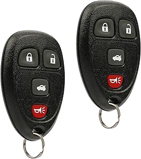 Key Fob Keyless Entry Remote fits Chevy Cobalt Malibu/Buick Allure Lacrosse/Pontiac G5 G6 Grand Prix Solstice/Saturn Aura Sky (fits Part # 15252034), Set of 2
