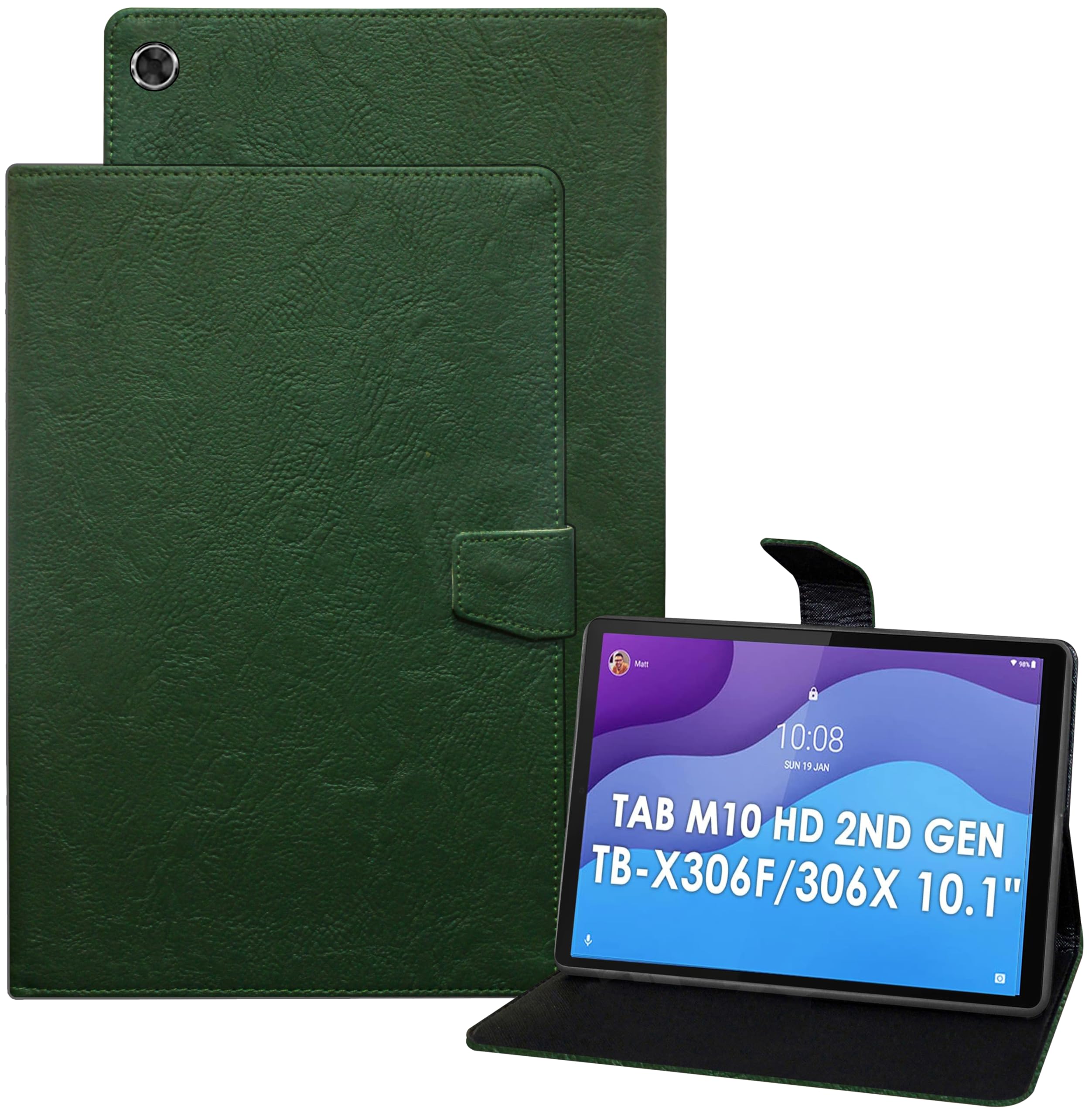 TGK Plain Design Leather Flip Stand Case Cover for Lenovo Tab M10 HD 2nd Gen TB-X306X / Smart Tab M10 HD 2nd Gen TB-X306F (Green) (B09H4SRD76) Amazon Price History, Amazon Price Tracker