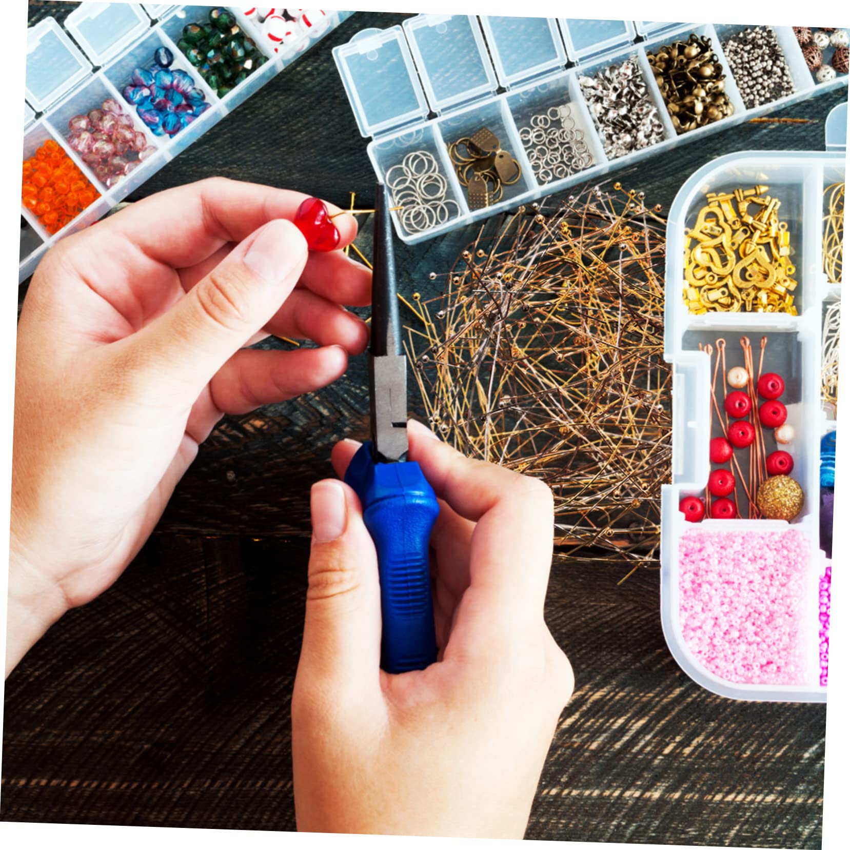 800 Stück DIY Schmuckstifte - Flachkopf & Ösenstifte Für Armbänder & Halsketten