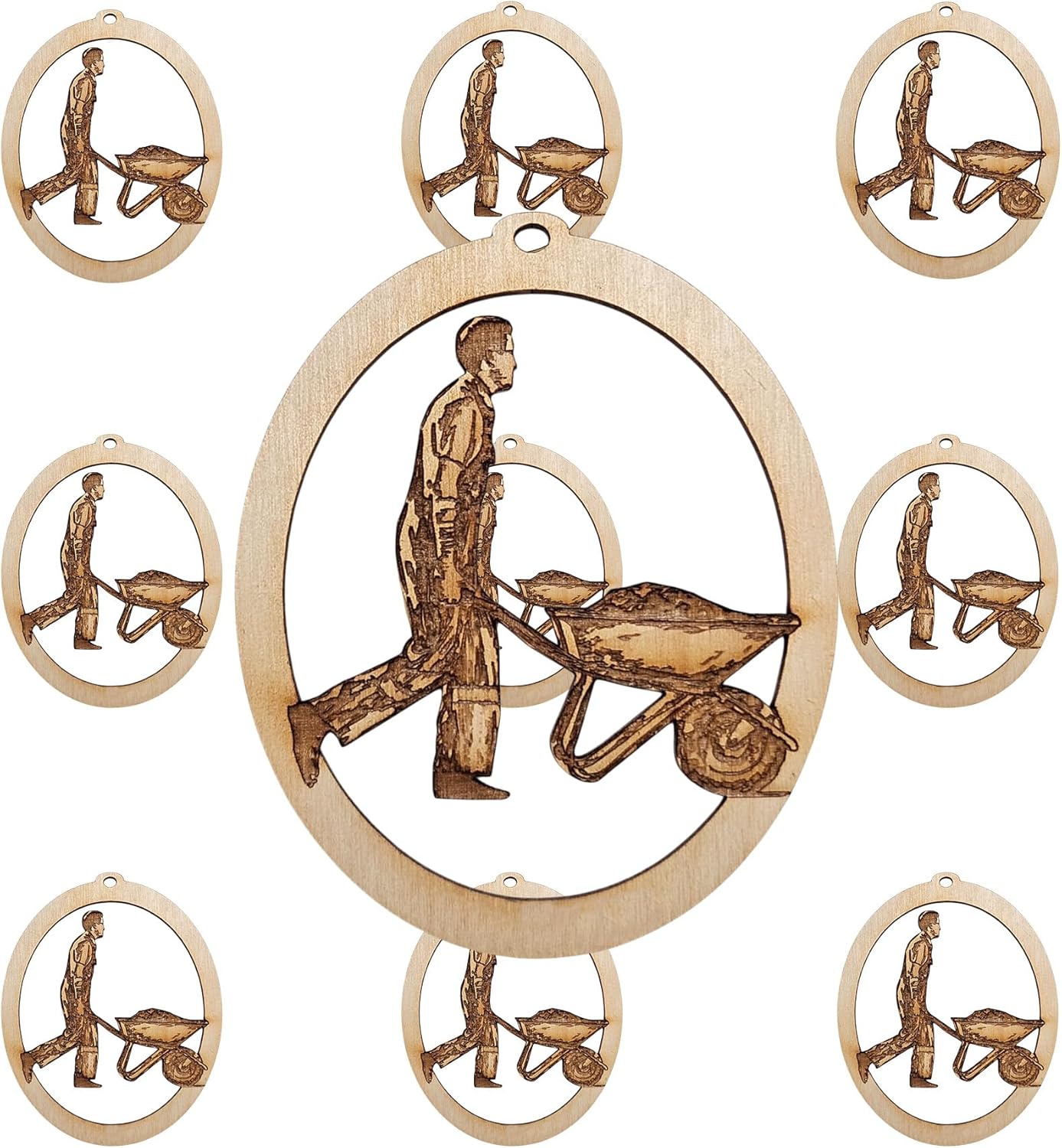 10PK Personalized Laborers Ornament, Construction Worker Gifts for Laborers