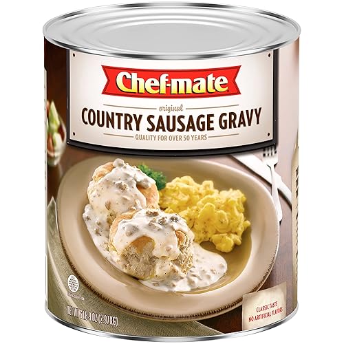 Miniatura 5 de Chef-mate - Salsa de salchichas de campo, salchichas de desayuno, galletas y salsa, 6 libras, 9 onzas, 10 latas (paquete de 2)