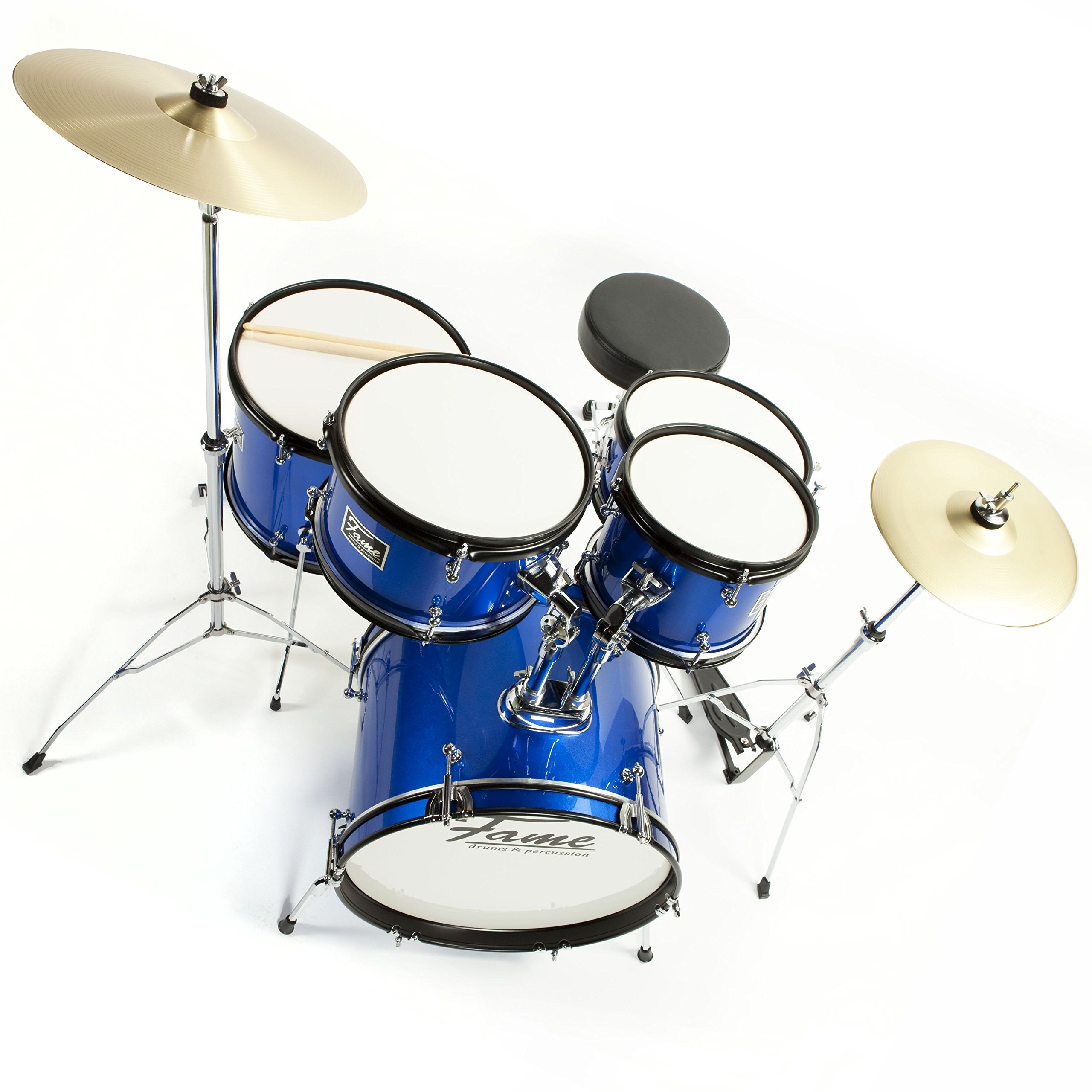 Fame JBJ1049A-B "Elias" 5-Piece Drum Kit (Blue) - Batteria set
