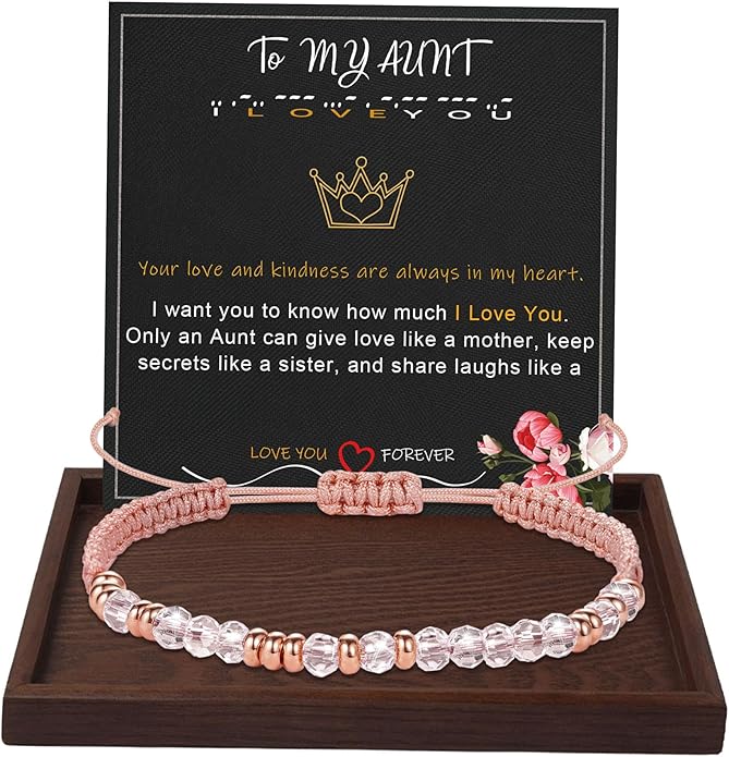 Btysun Morse Code Bracelets for Women Christmas Gift Stocking Stuffers for Teens Pink Braided Bracelets Inspirational Best Friend Birthday Gifts for Her High School Graduation Gifts for Her 2025 Mom Bracelet Jewelry
