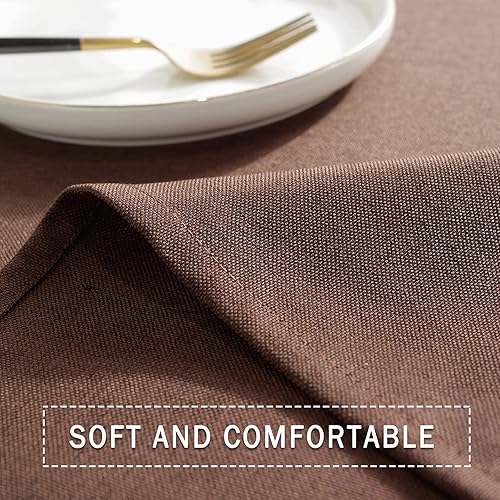 Miniatura 5 de Mantel rectangular de lino de algodón, impermeable y a prueba de derrames, estilo nórdico, suave y resistente a las arrugas, mantel de tela natural