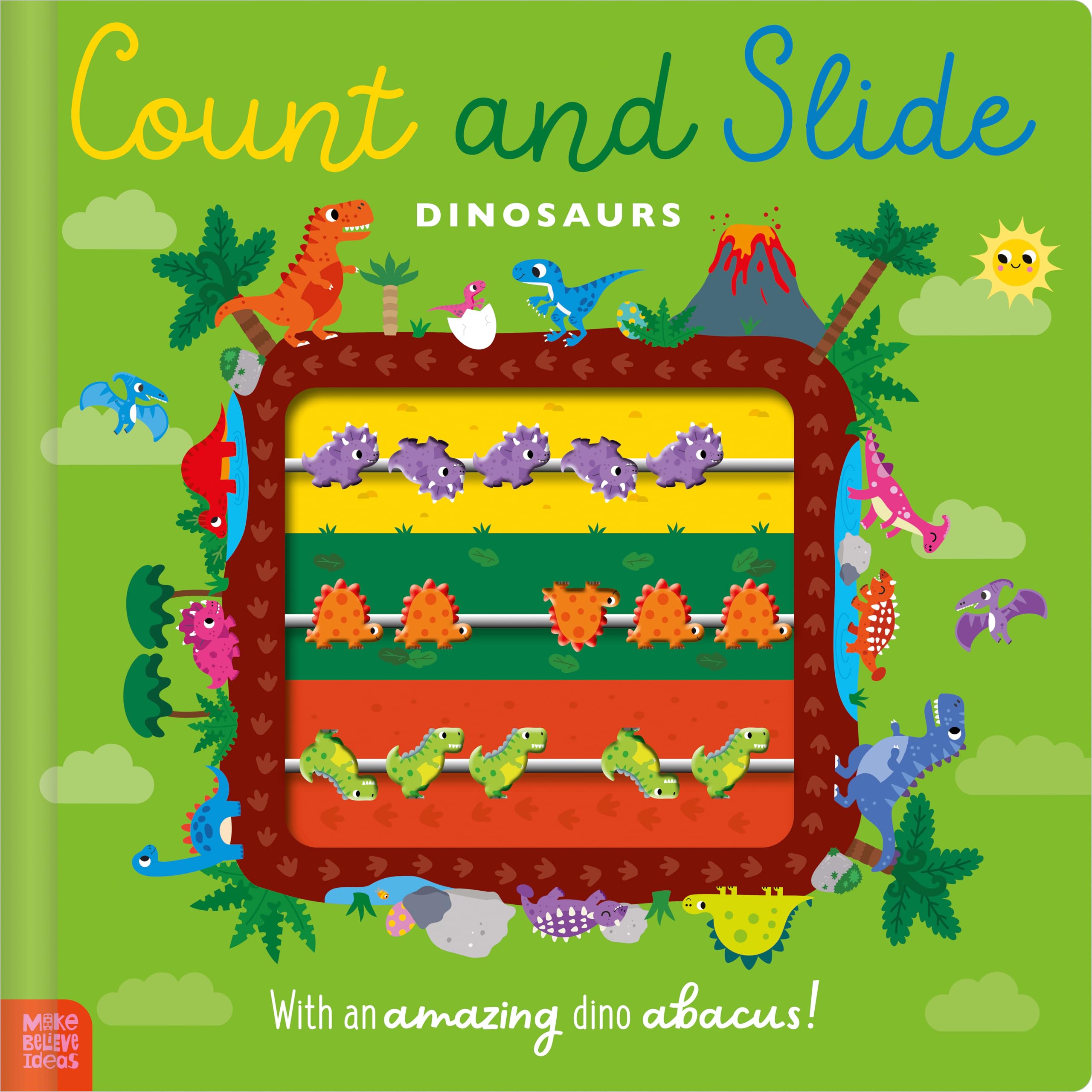 Count and Slide Dinosaurs by Elena Rodgers, Scott Barker - 9781836428442