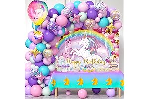 Winrayk Unicorn Birthday Decorations for Girls