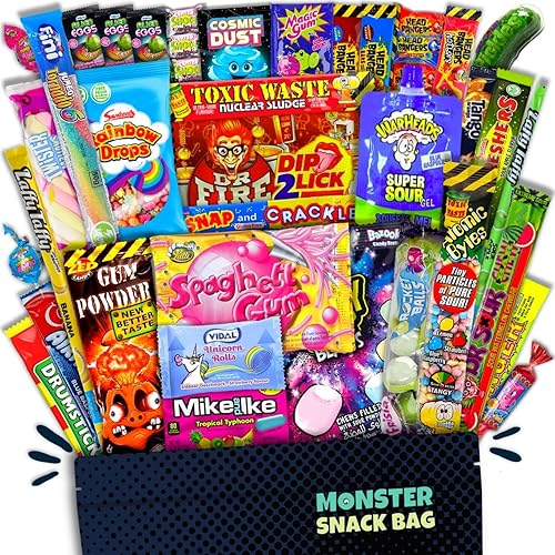 40 Trend-Süßigkeiten aus aller Welt in einer Box auch als Geschenk oder zum Geburtstag - XXL Mix mit amerikanischen Süssigkeiten und Sweets - 40 Süßigkeiten aus aller Welt