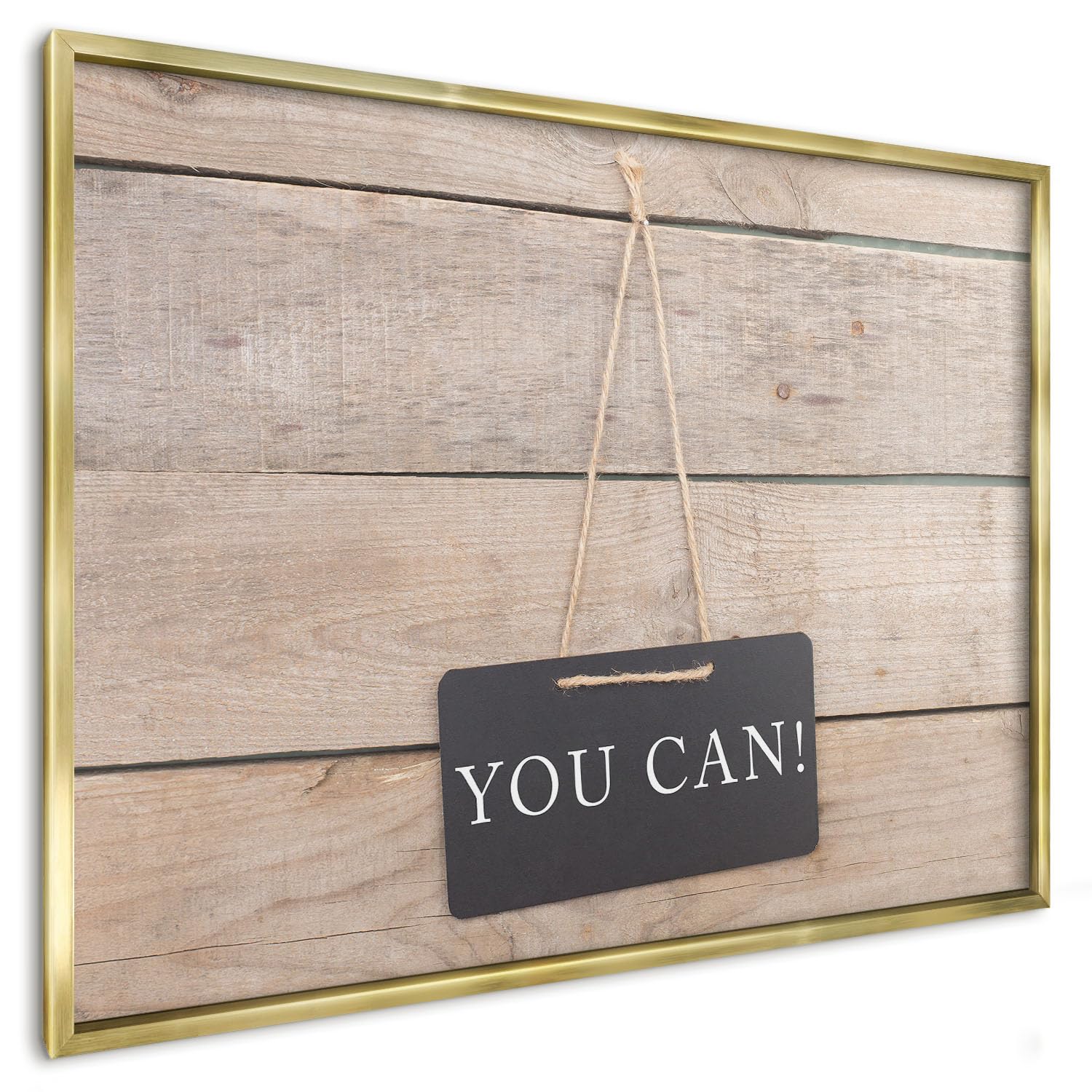 Organizador de Pared 100x70 cm | con Marco Dorado | Motivación Cada Día | Montaje Fácil | Metálico | Pizarra Magnética | Para Reuniones, Gestión de Proyectos, Brainstorming y Mementos
