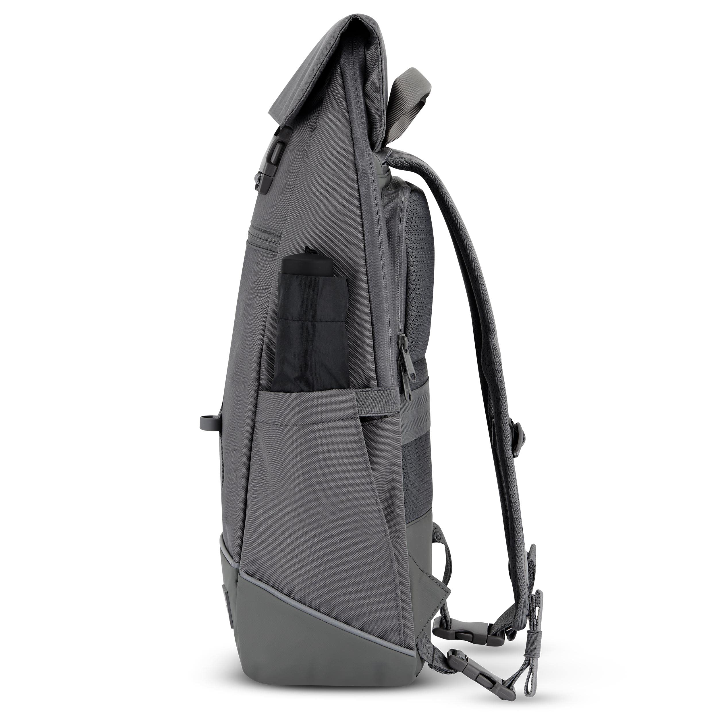 Johnny Urban Borsa per Bicicletta Grigio - Mika Bike - 2 in 1 Borse Posteriori Bici Zaino Scomparto per Laptop da 16 Pollici - Accessori Cestino - Impermeabile