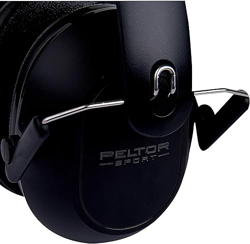 Miniatura 7 de Peltor Protección auditiva deportiva para jóvenes, NRR 22, negro, ideal para campo de tiro, caza, eventos ruidosos, silencioso, estudiar