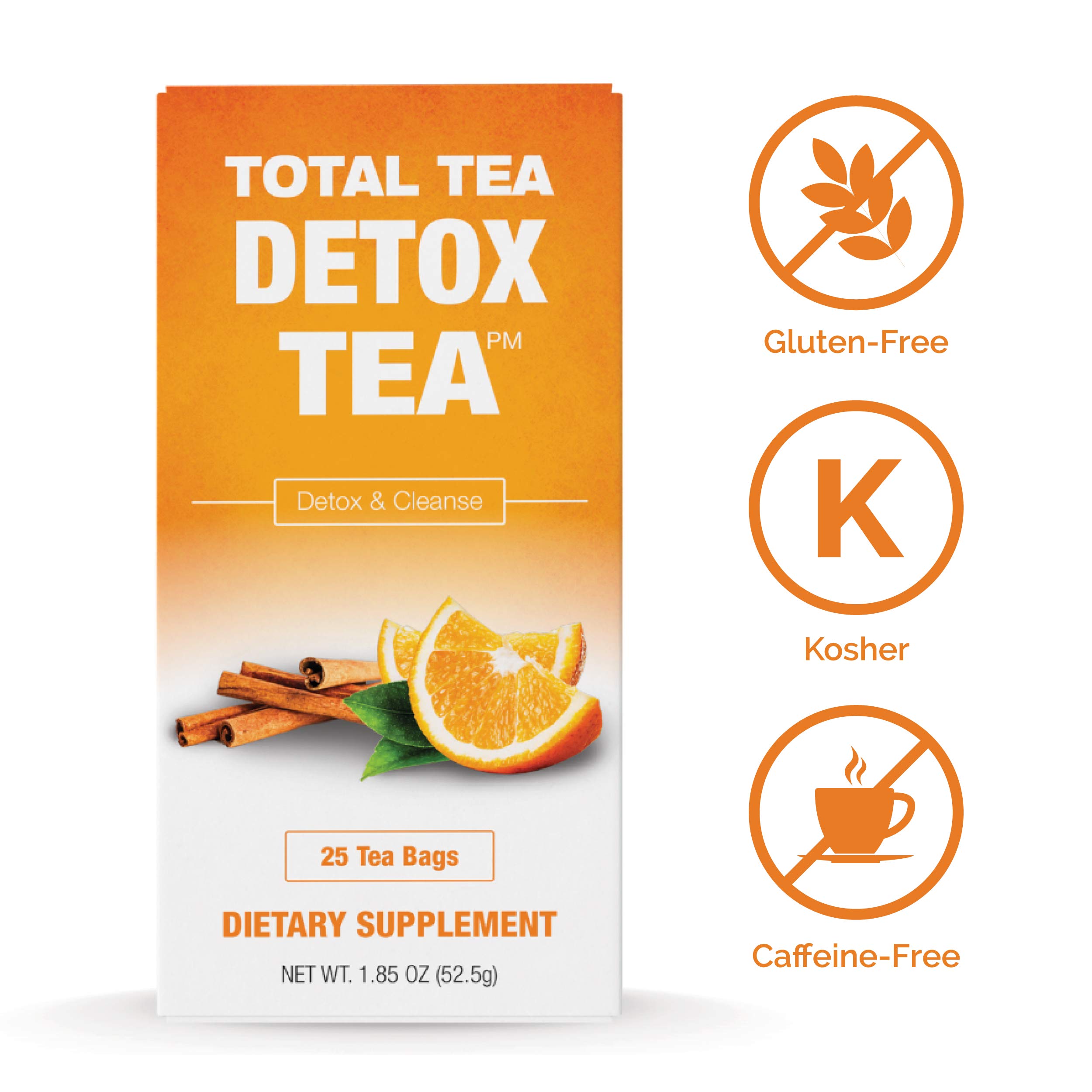 TotalTea Caffeine Free Detox Tea All Natural Slimming Herbal Tea