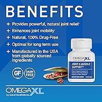 Vista 2 de Suplemento Omega XL saludable para las articulaciones con omega 3 y 30 ácidos grasos esenciales, en 120 cápsulas