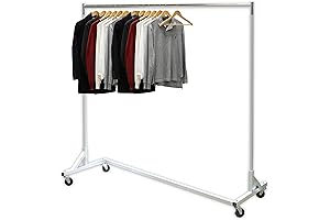 400lb Load Capacity Industrial Z-Base Garment Rack