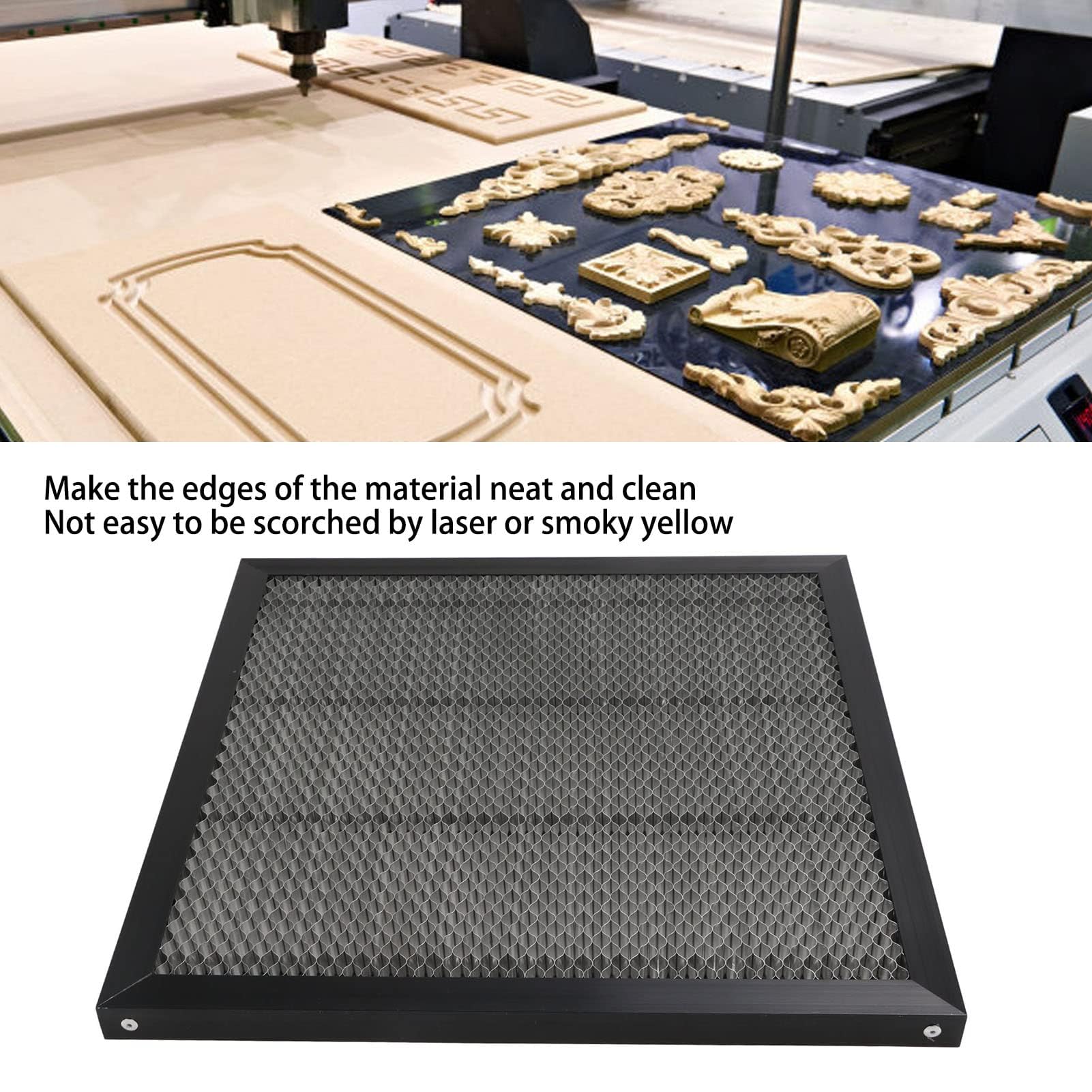 Honeycomb stół roboczy, stół o strukturze plastra miodu 400 x 400 mm, laserowy blat roboczy do wycinarek laserowych do precyzyjnego cięcia laserowego i grawerowania różnych