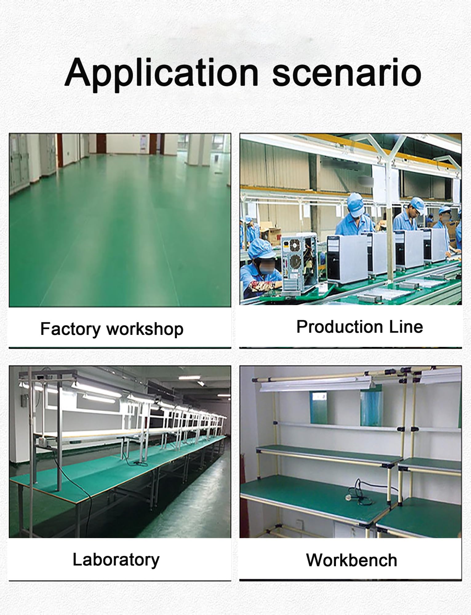 Alfombrilla antiestática for banco de trabajo, 2 mm de grosor, verde, antideslizante y resistente al desgaste, for bancos de reparación de laboratorios(1.2x1meter/3.9x3.3ft)