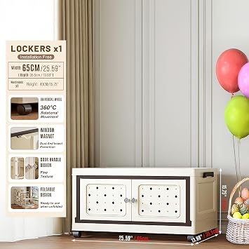 SunSettler Stackable Storage Bins with Lids & Wheels