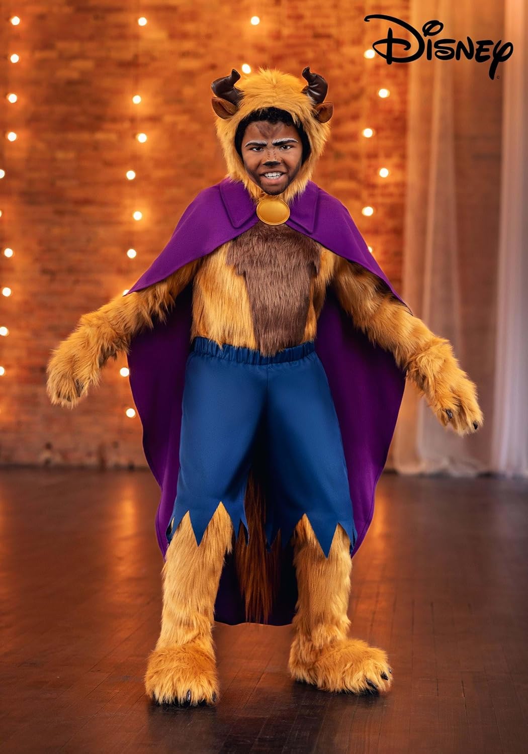 Kids Deluxe Disney Beast Costume with Cape, Shirt, Pants, & Accessories | Beauty and the Beast Halloween Cosplay Outfit