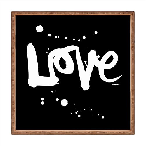 Negar diseños Kal barteski Amor Negro InteriorexteriorBandeja cuadrada, 12x 12 Negar diseños Kal barteski Amor Negro InteriorexteriorBandeja cuadrada, 12x 12