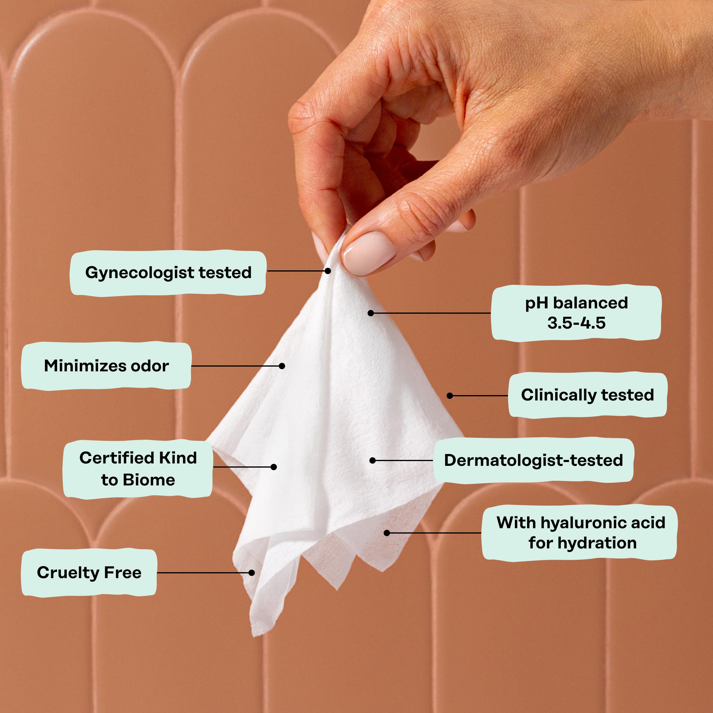 Honey Pot - Feminine Wipes - Daily PH Balancing, Fragrance & Sulfate Free Wipes for Intimate Parts, Body, or Face - Hygiene Products - Cooling 30 ct