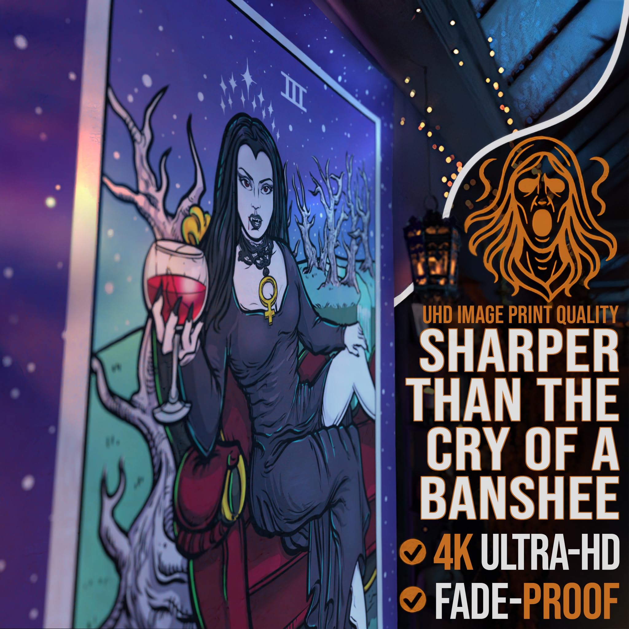 Amazon.com: The Empress Tarot Card Tapestry - Female Vampire